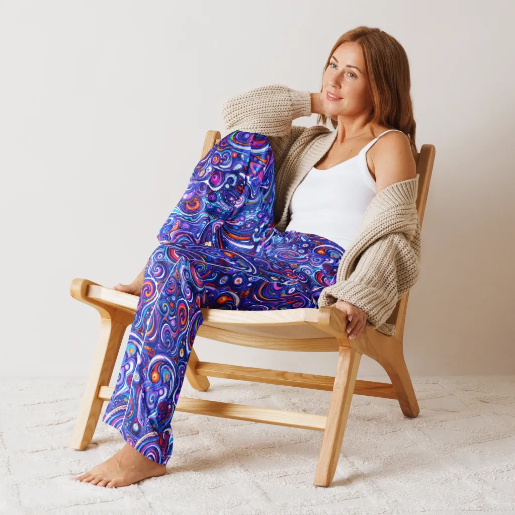 Cosmic Marbles on Women's Pajama Pants — Front