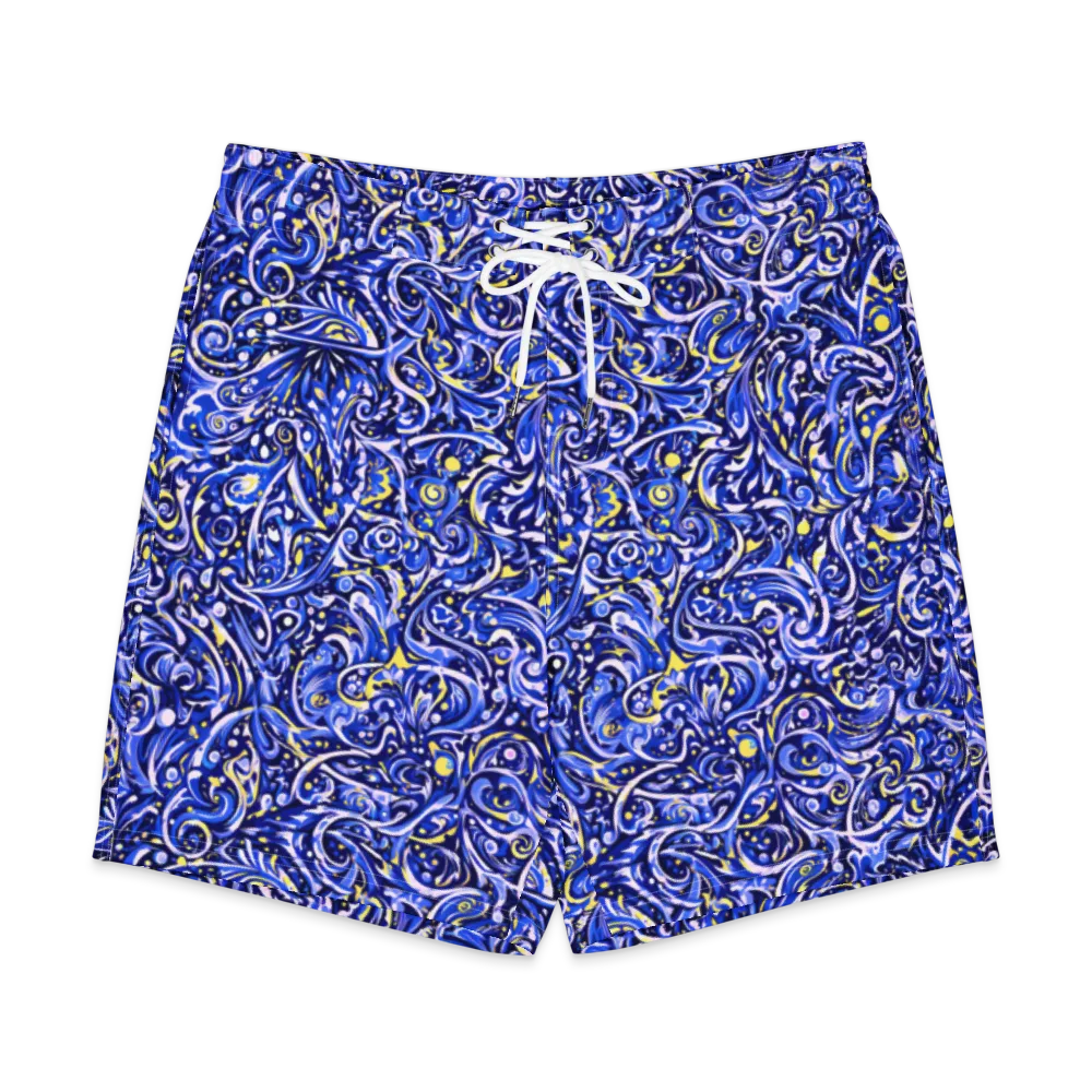 Cobalt Rapture on Men's Board Shorts — Front
