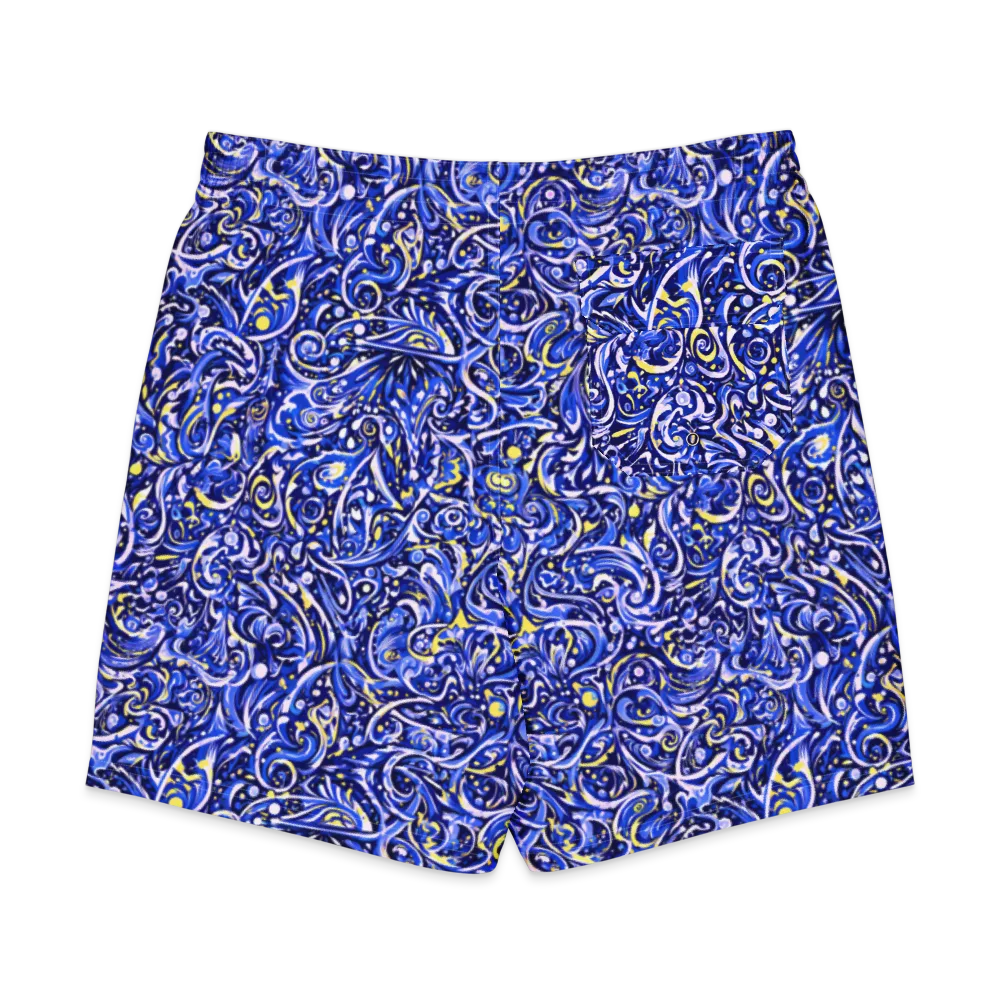 Cobalt Rapture on Men's Board Shorts — Back