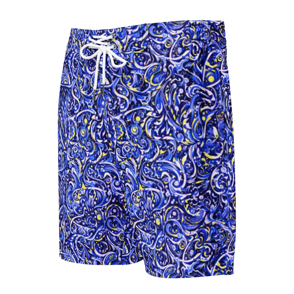Cobalt Rapture on Men's Board Shorts — Front
