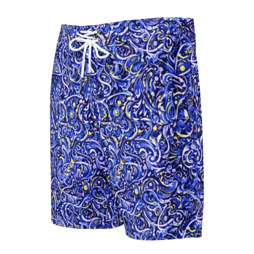 Cobalt Rapture on a Men's Board Shorts