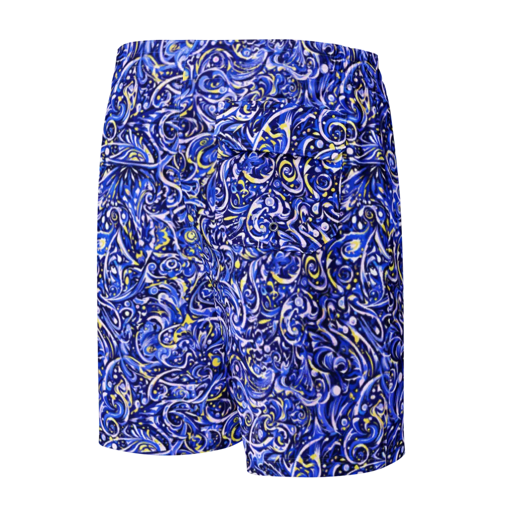 Cobalt Rapture on Men's Board Shorts — Back