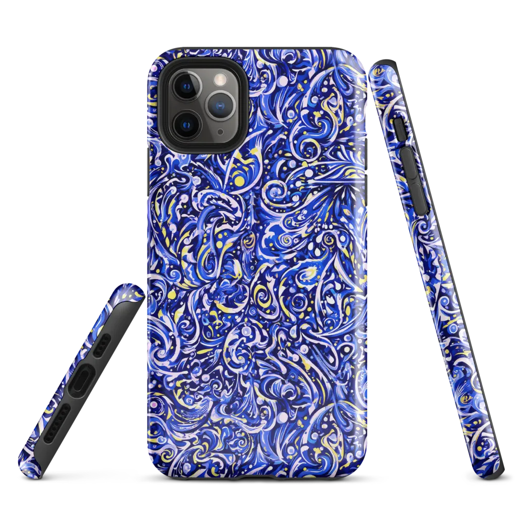 Cobalt Rapture on Tough Case for iPhone® — Front