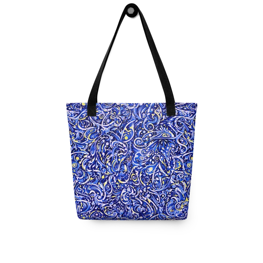 Cobalt Rapture on Tote Bag — Front