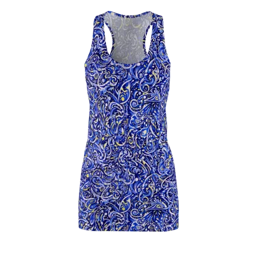Cobalt Rapture on a Racerback Dress