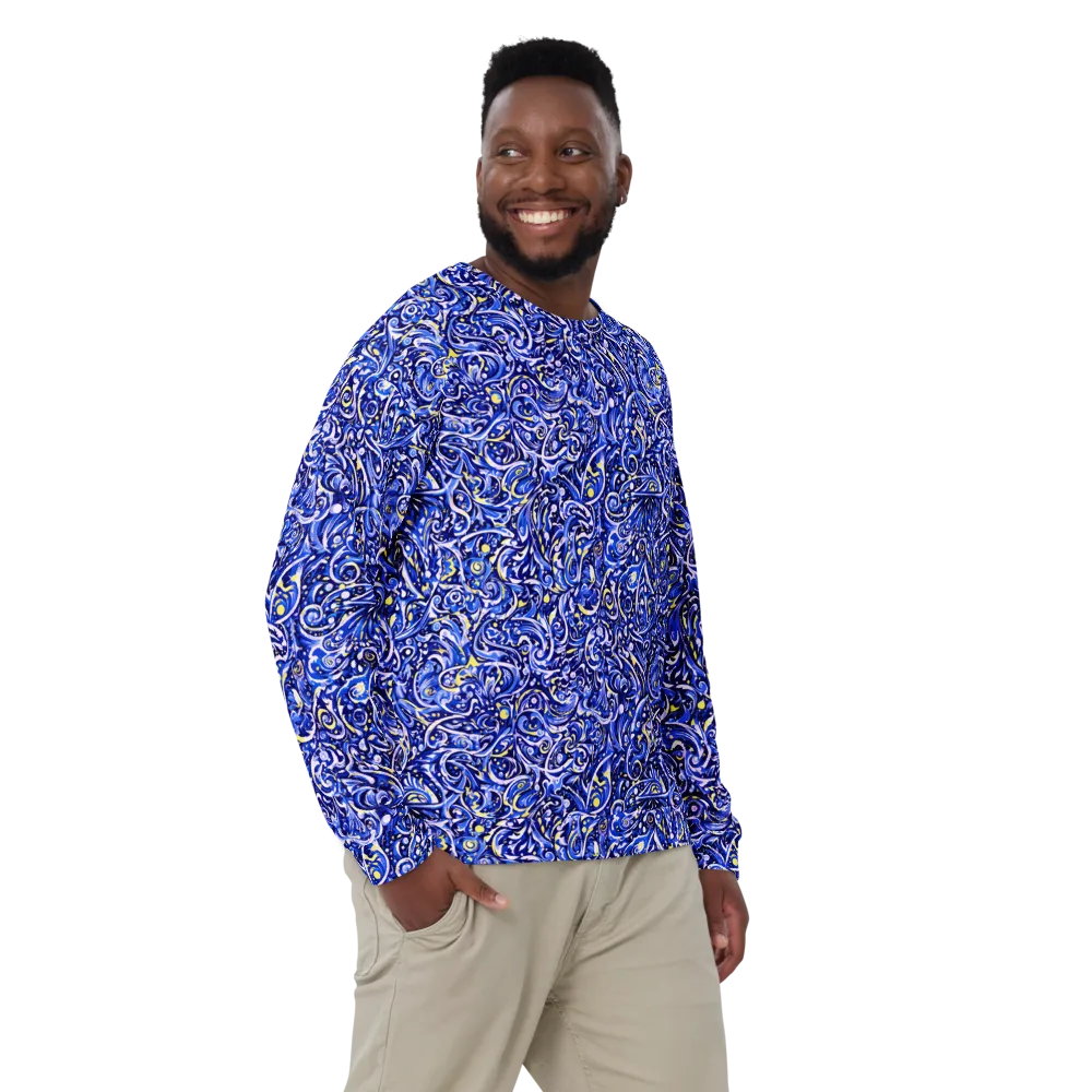 Cobalt Rapture on Sweatshirt — Front