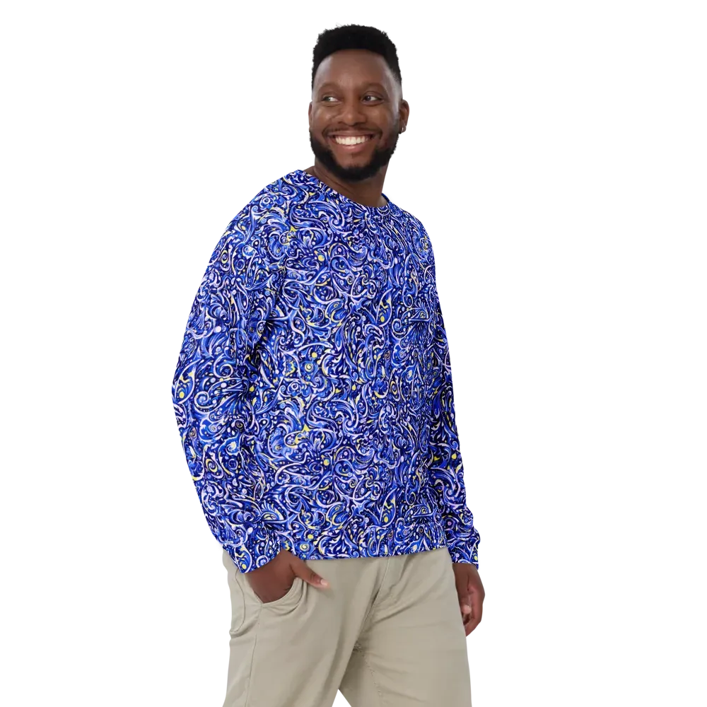 Cobalt Rapture on Sweatshirt — Front