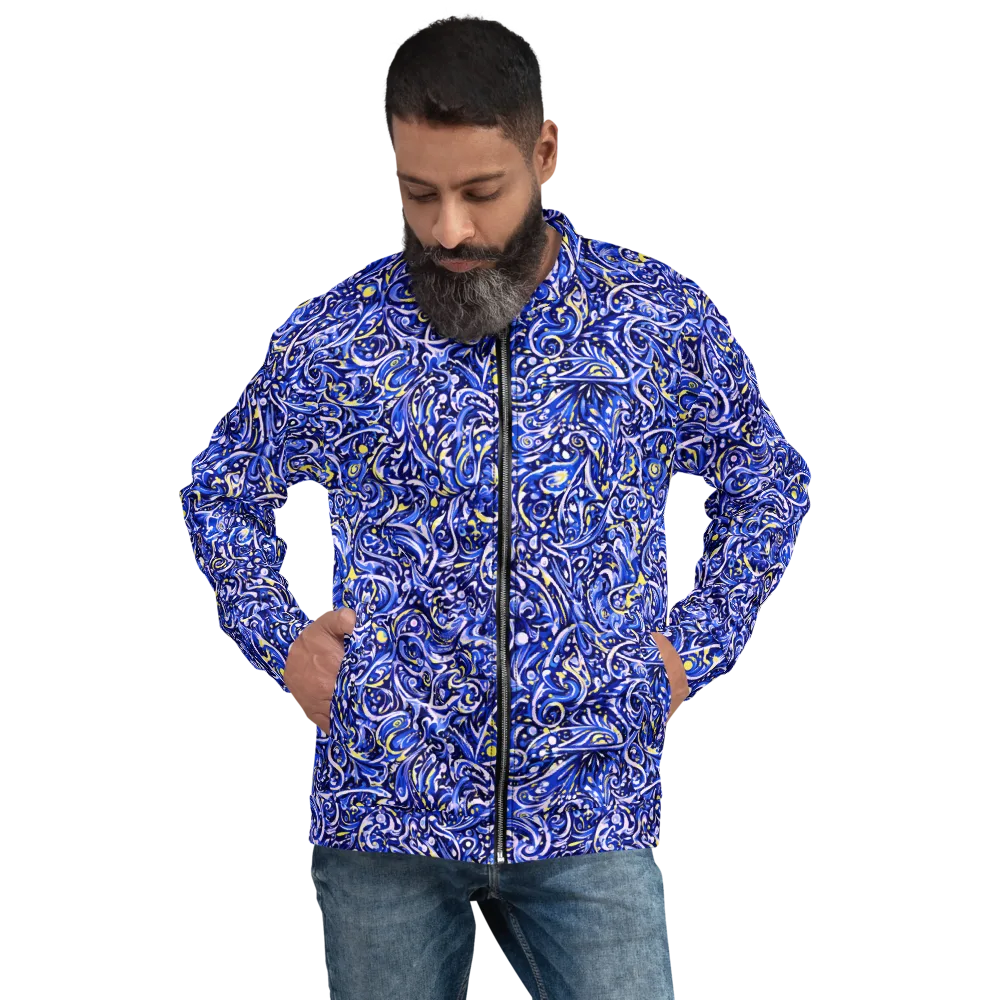 Cobalt Rapture on Bomber Jacket — Front
