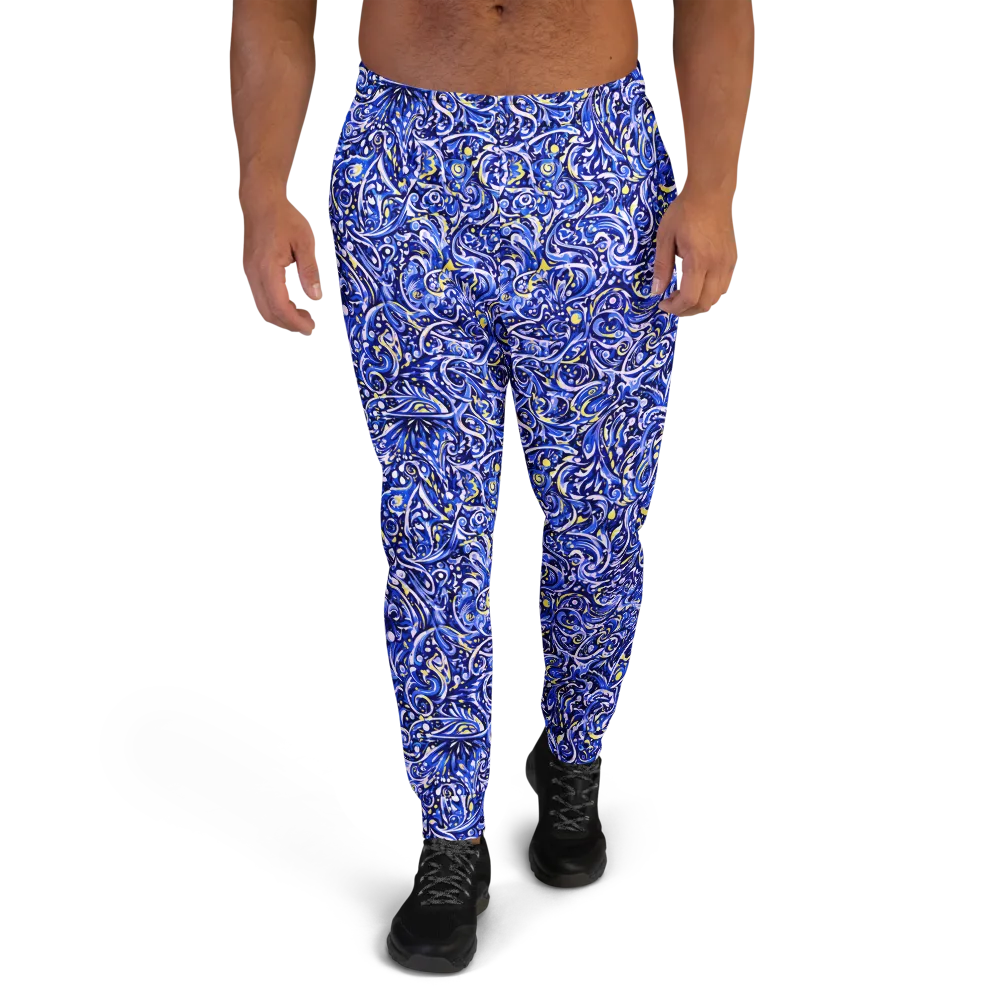 Cobalt Rapture on Men's Joggers — Front