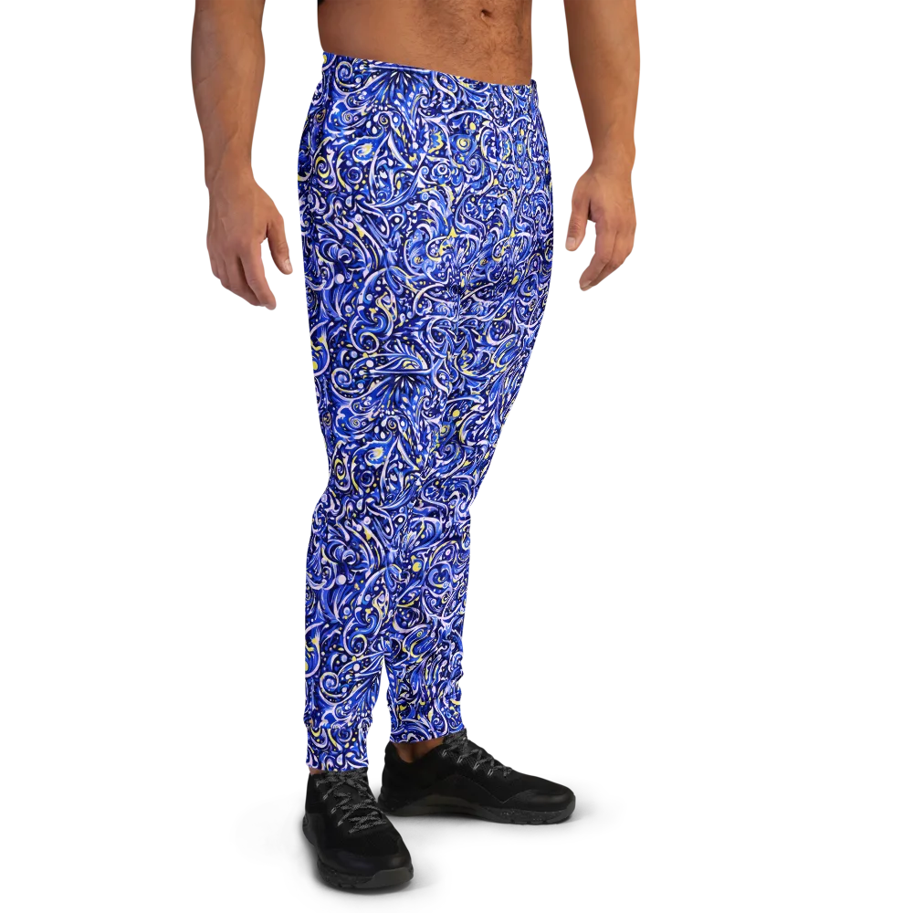 Cobalt Rapture on Men's Joggers — Right