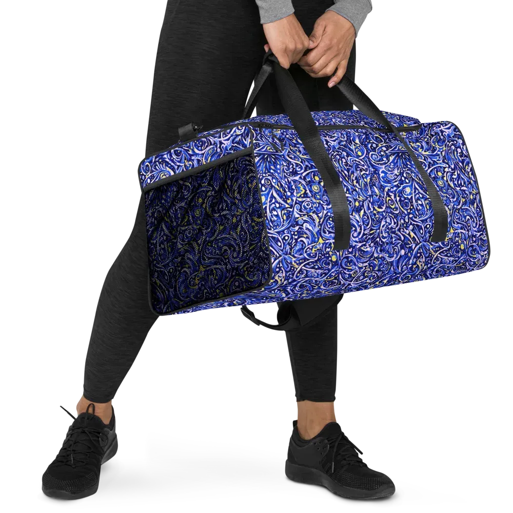 Cobalt Rapture on Duffle Bag — Right Front