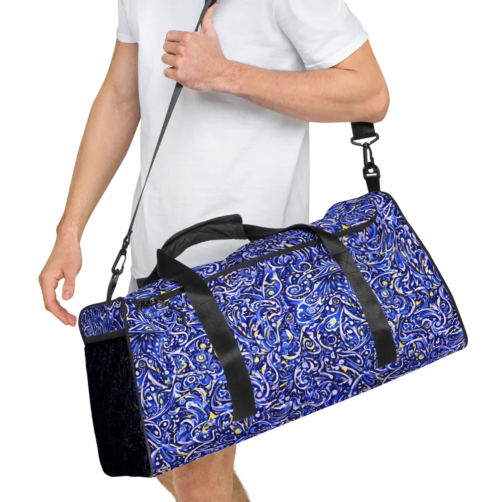 Cobalt Rapture on Duffle Bag — Right Front