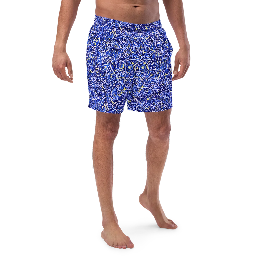 Cobalt Rapture on Swim Trunks — Front