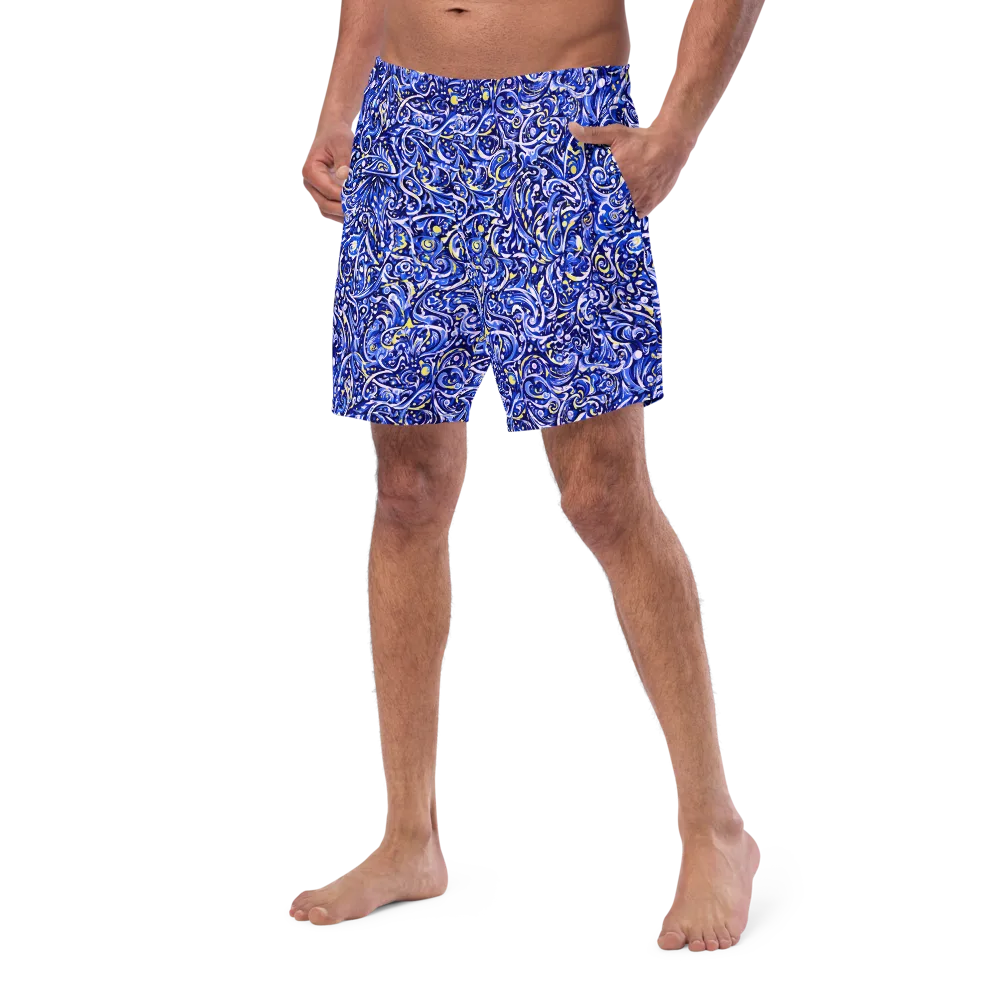 Cobalt Rapture on Swim Trunks — Left Front