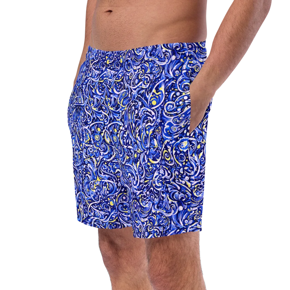 Cobalt Rapture on Swim Trunks — Left Front