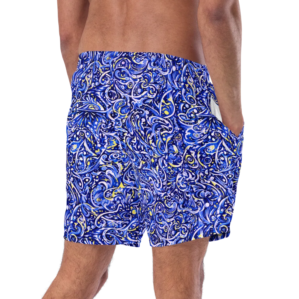 Cobalt Rapture on Swim Trunks — Right Back