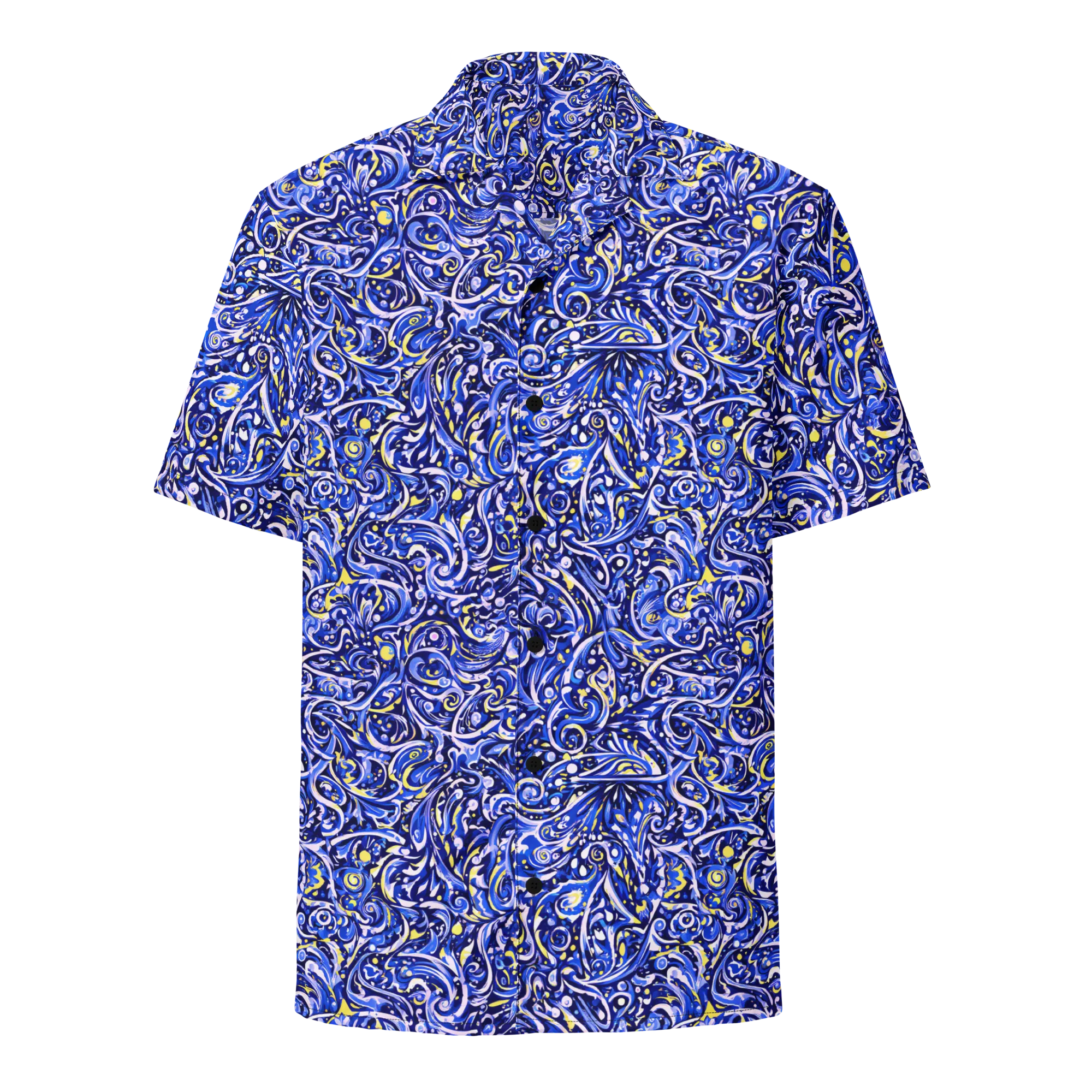 Cobalt Rapture on Button Shirt — Front