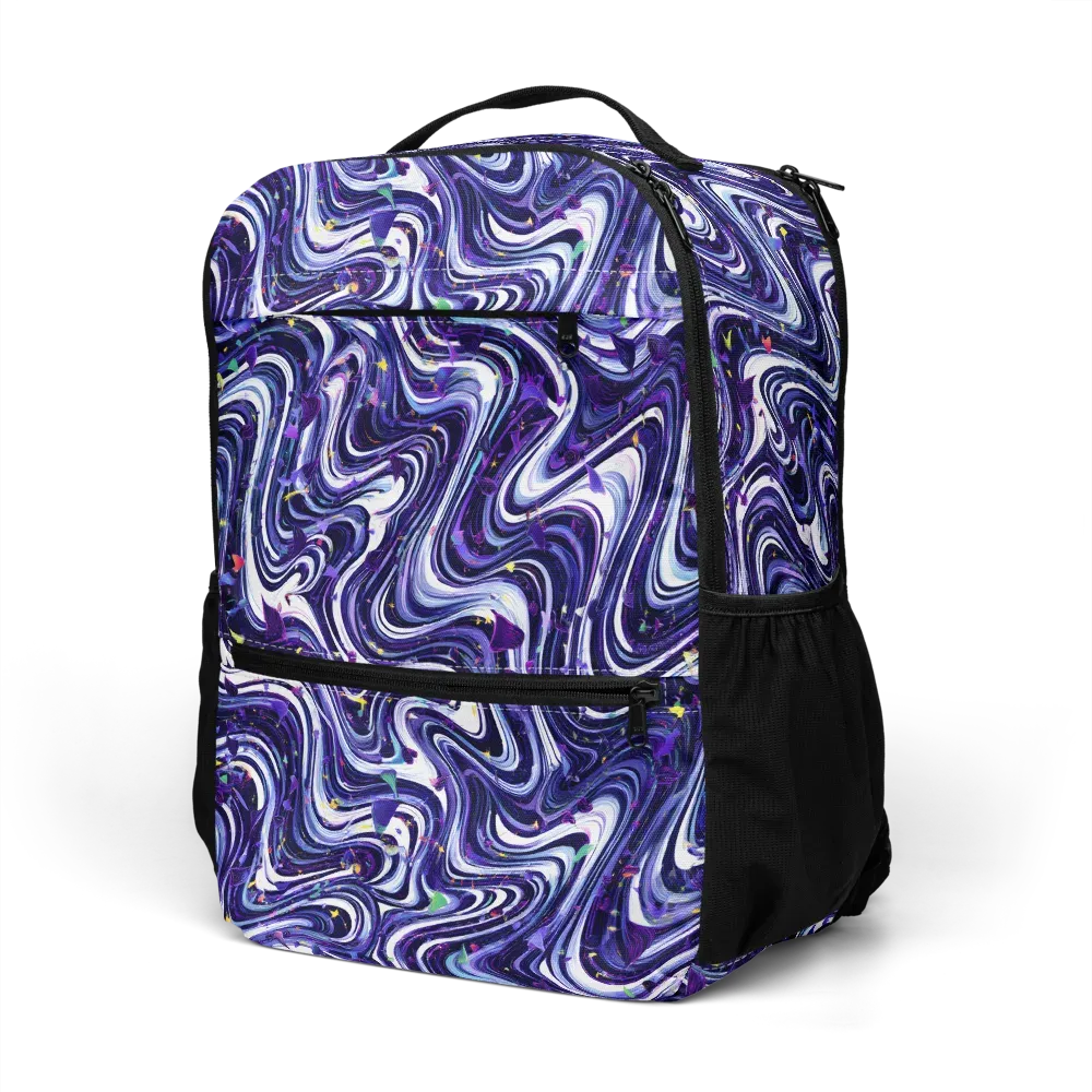 Astral Marbling on Utility Backpack — Left Front