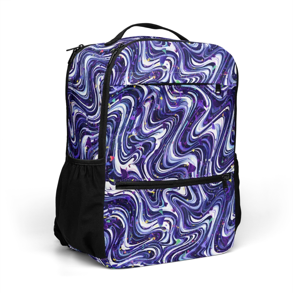 Astral Marbling on Utility Backpack — Right Front