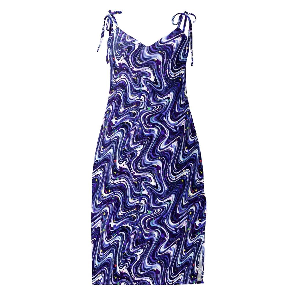 Astral Marbling on Slip Dress — Front