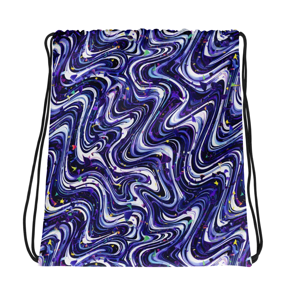 Astral Marbling on Drawstring Bag — Photo