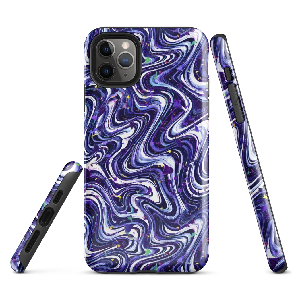 Astral Marbling on Tough Case for iPhone® — Front