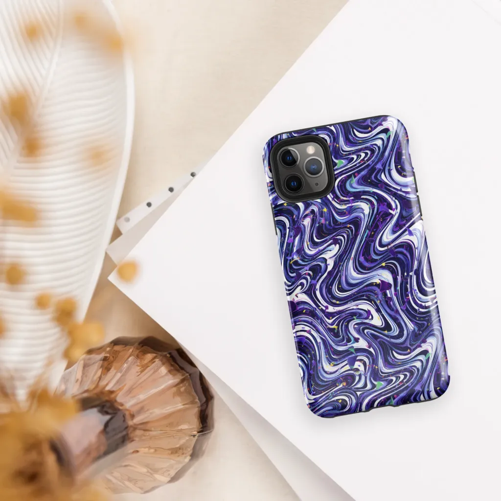 Astral Marbling on Tough Case for iPhone® — Front