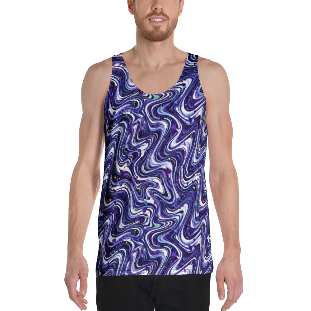 Astral Marbling on Men's Tank Top — Front