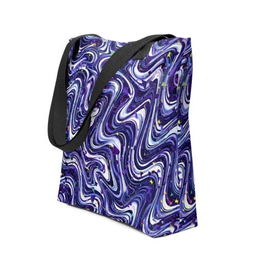 Astral Marbling on a Tote Bag