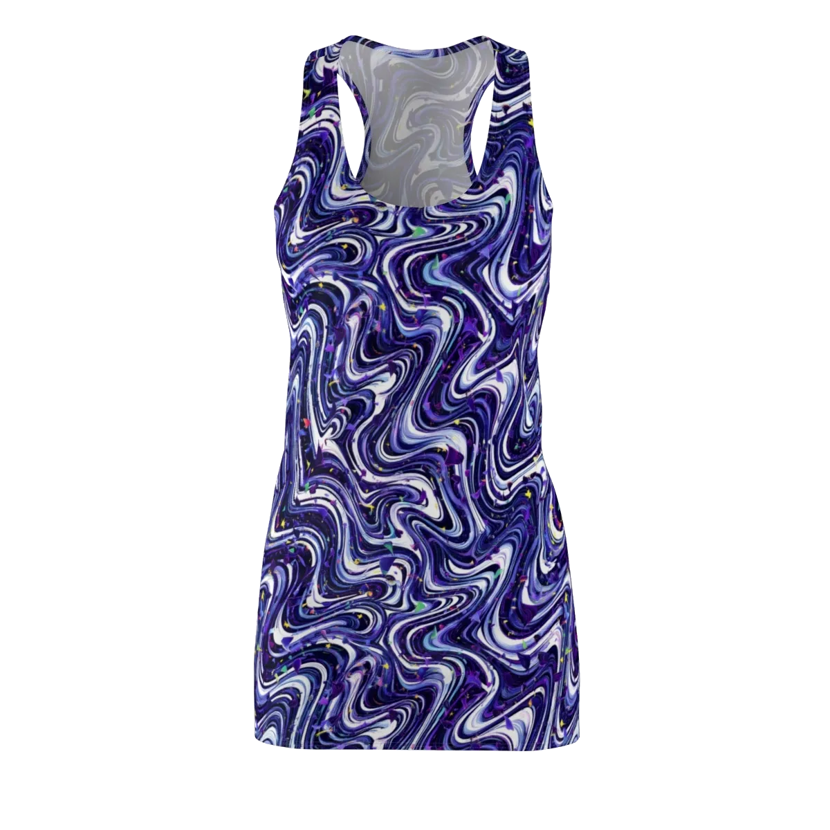 Astral Marbling on Racerback Dress — Front
