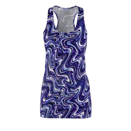 Astral Marbling on a Racerback Dress