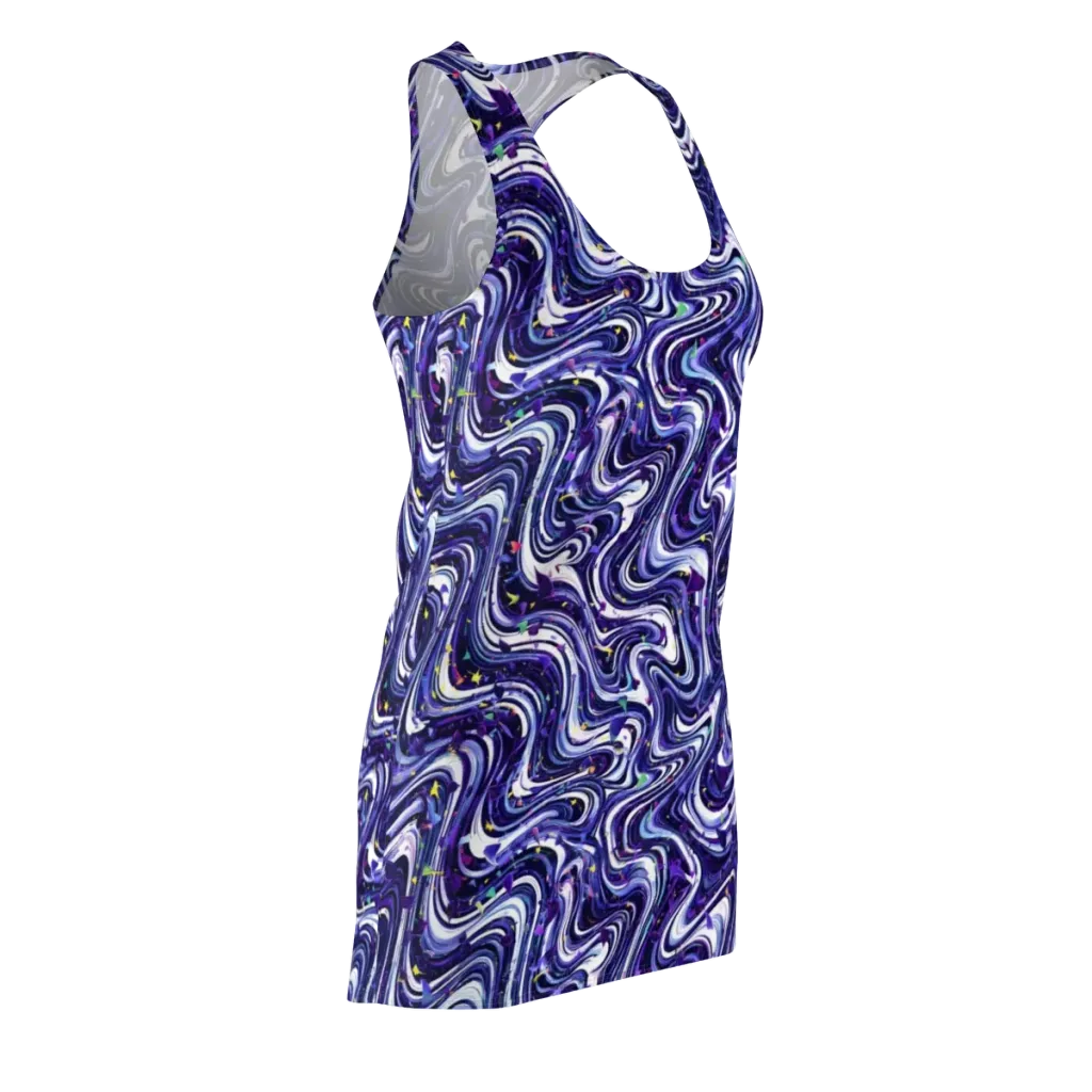 Astral Marbling on Racerback Dress — Front Side