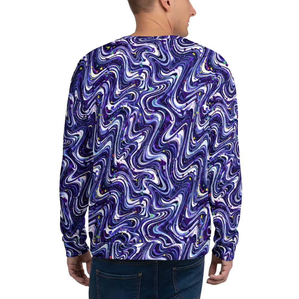 Astral Marbling on Sweatshirt — Back