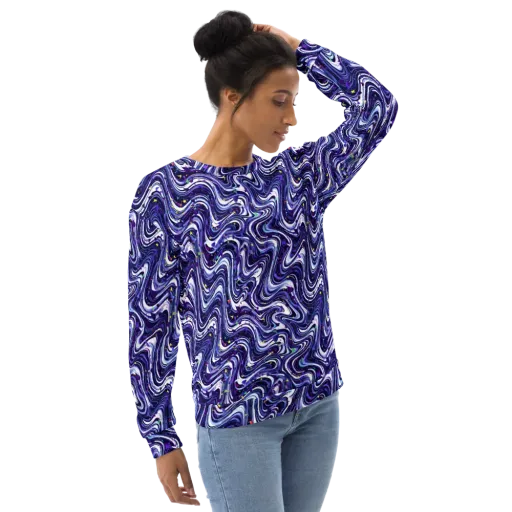 Astral Marbling on a Sweatshirt