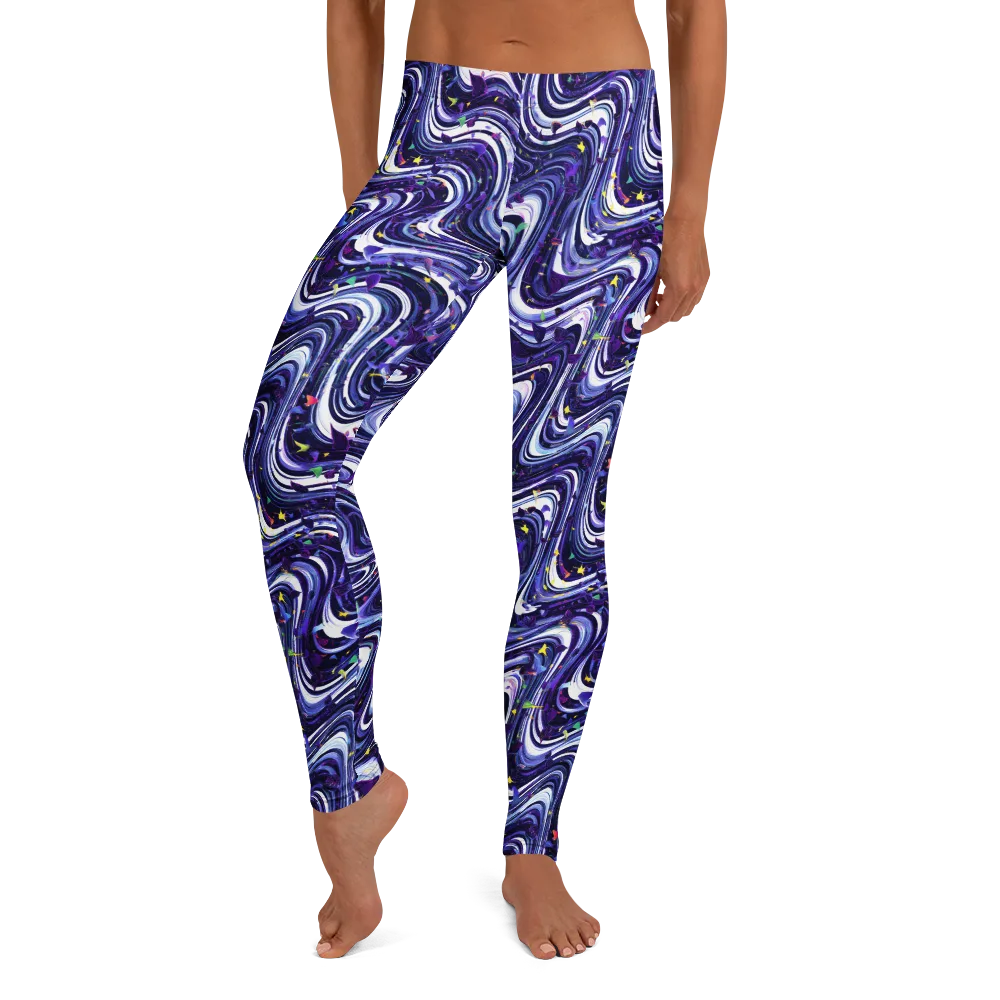 Astral Marbling on Leggings — Front