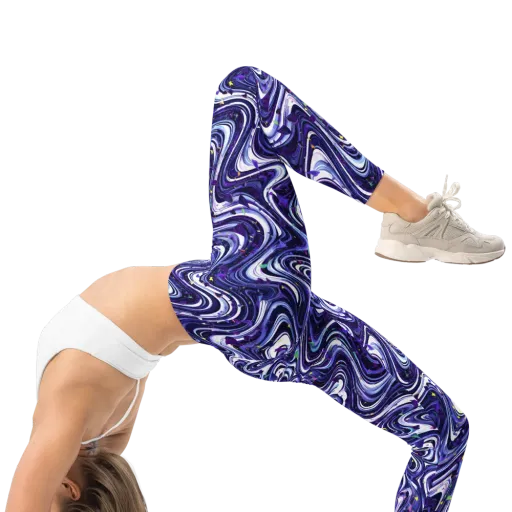 Astral Marbling on a Leggings