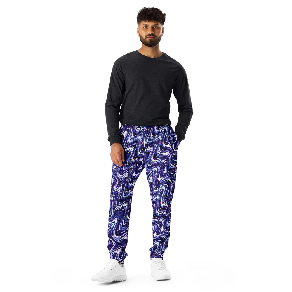 Astral Marbling on Men's Joggers — Front