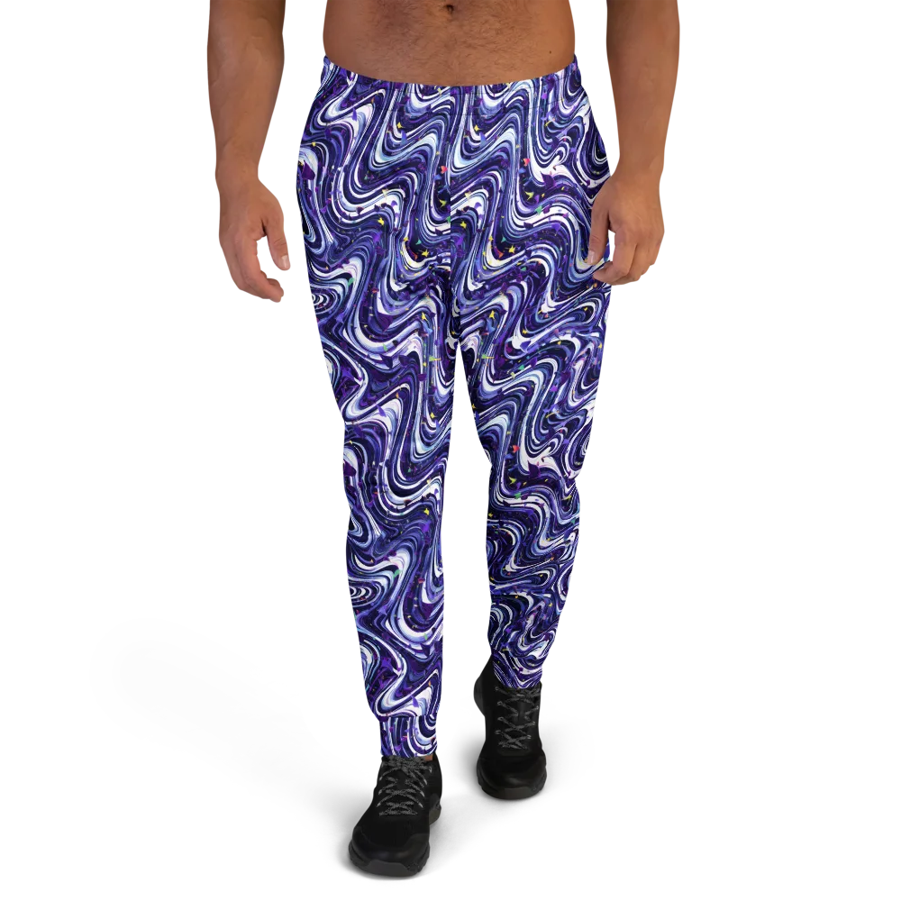 Astral Marbling on Men's Joggers — Front