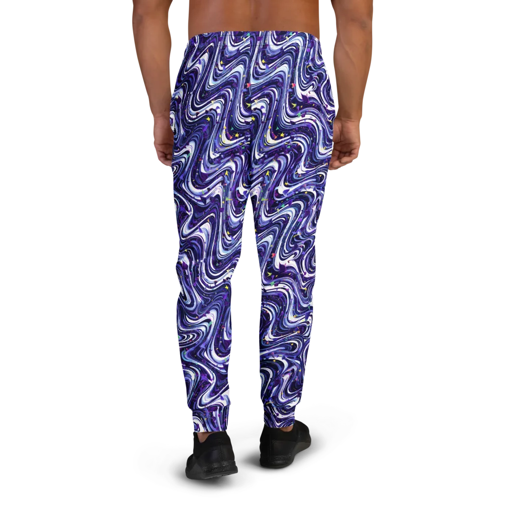 Astral Marbling on Men's Joggers — Back