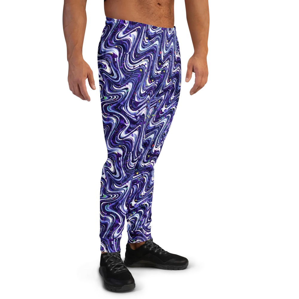 Astral Marbling on Men's Joggers — Right