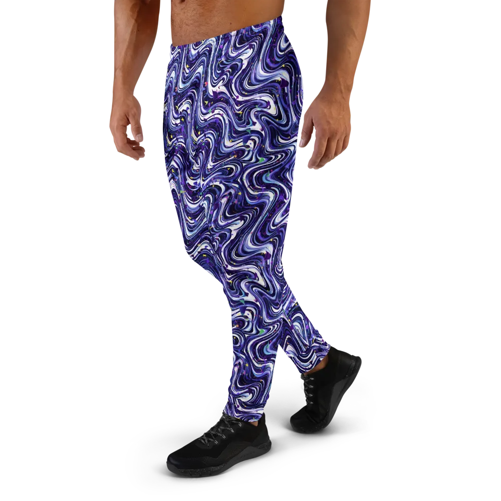 Astral Marbling on Men's Joggers — Left