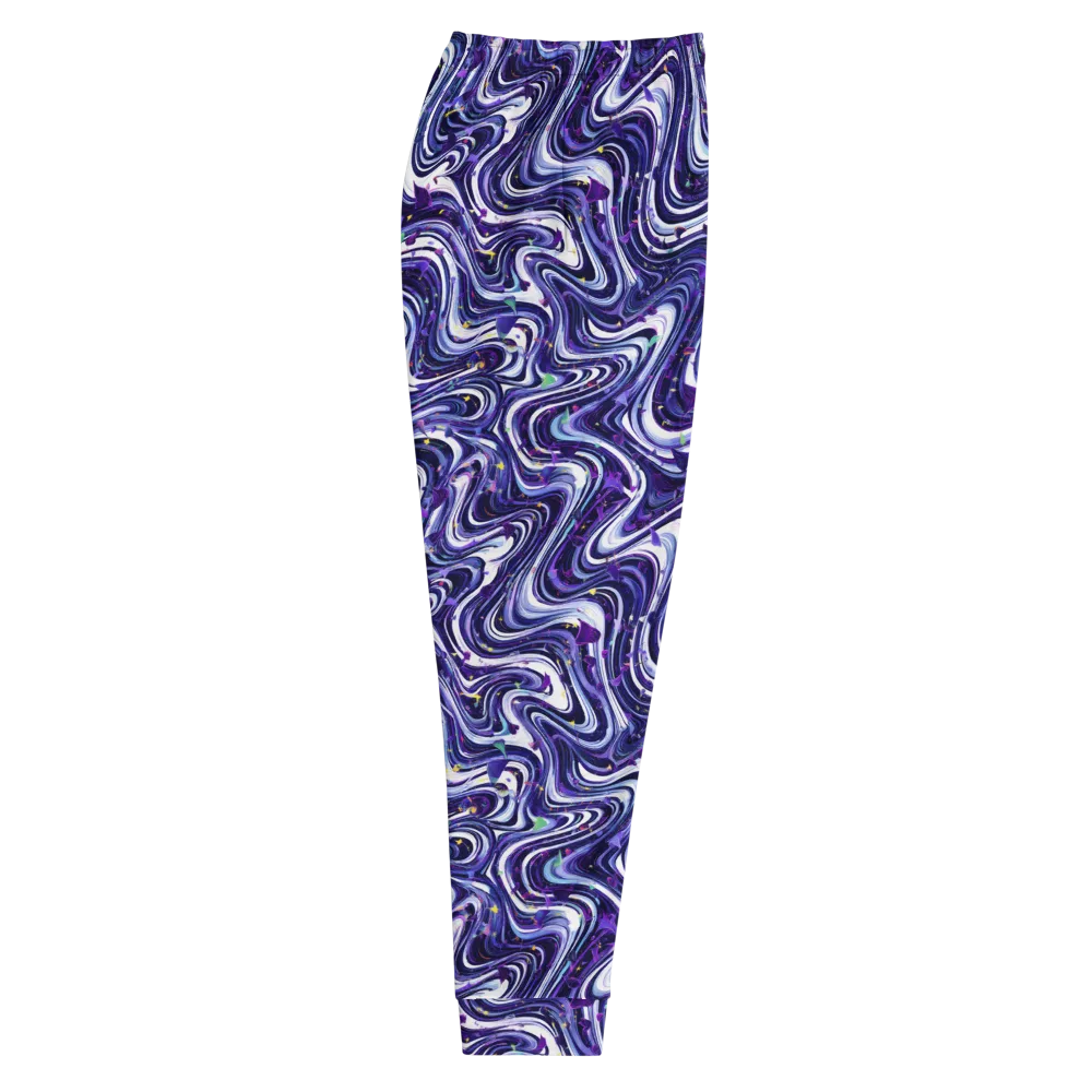 Astral Marbling on Men's Joggers — Right