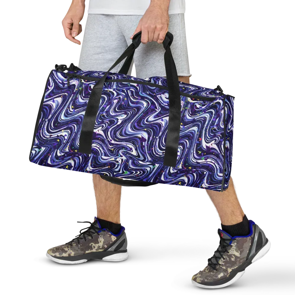 Astral Marbling on Duffle Bag — Front