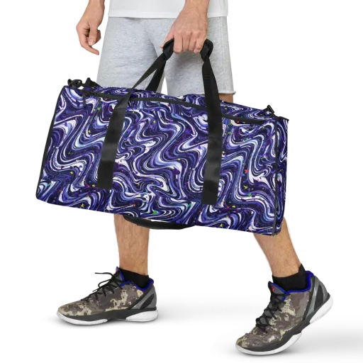 Astral Marbling on a Duffle Bag