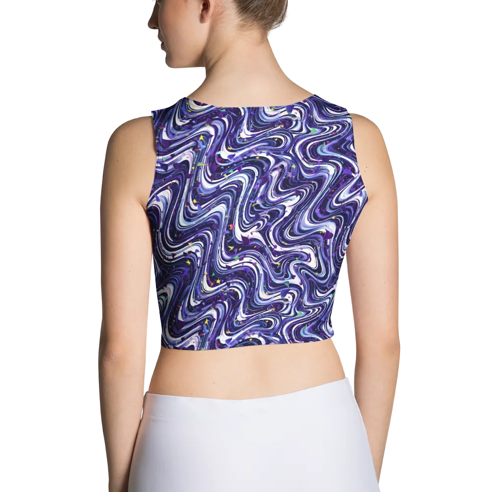 Astral Marbling on Crop Top — Back