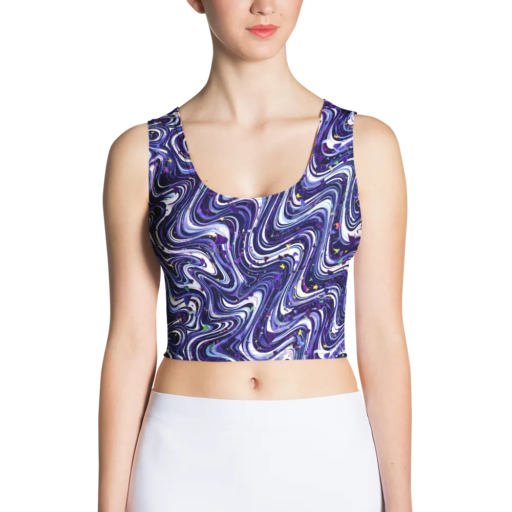 Astral Marbling on Crop Top — Front