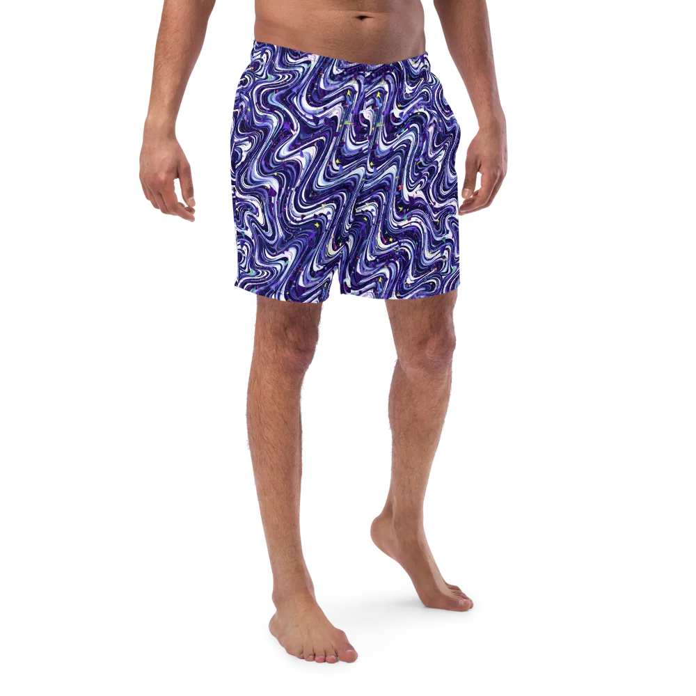 Astral Marbling on Swim Trunks — Front