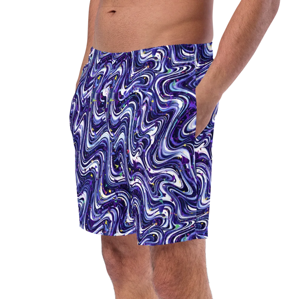 Astral Marbling on Swim Trunks — Left Front