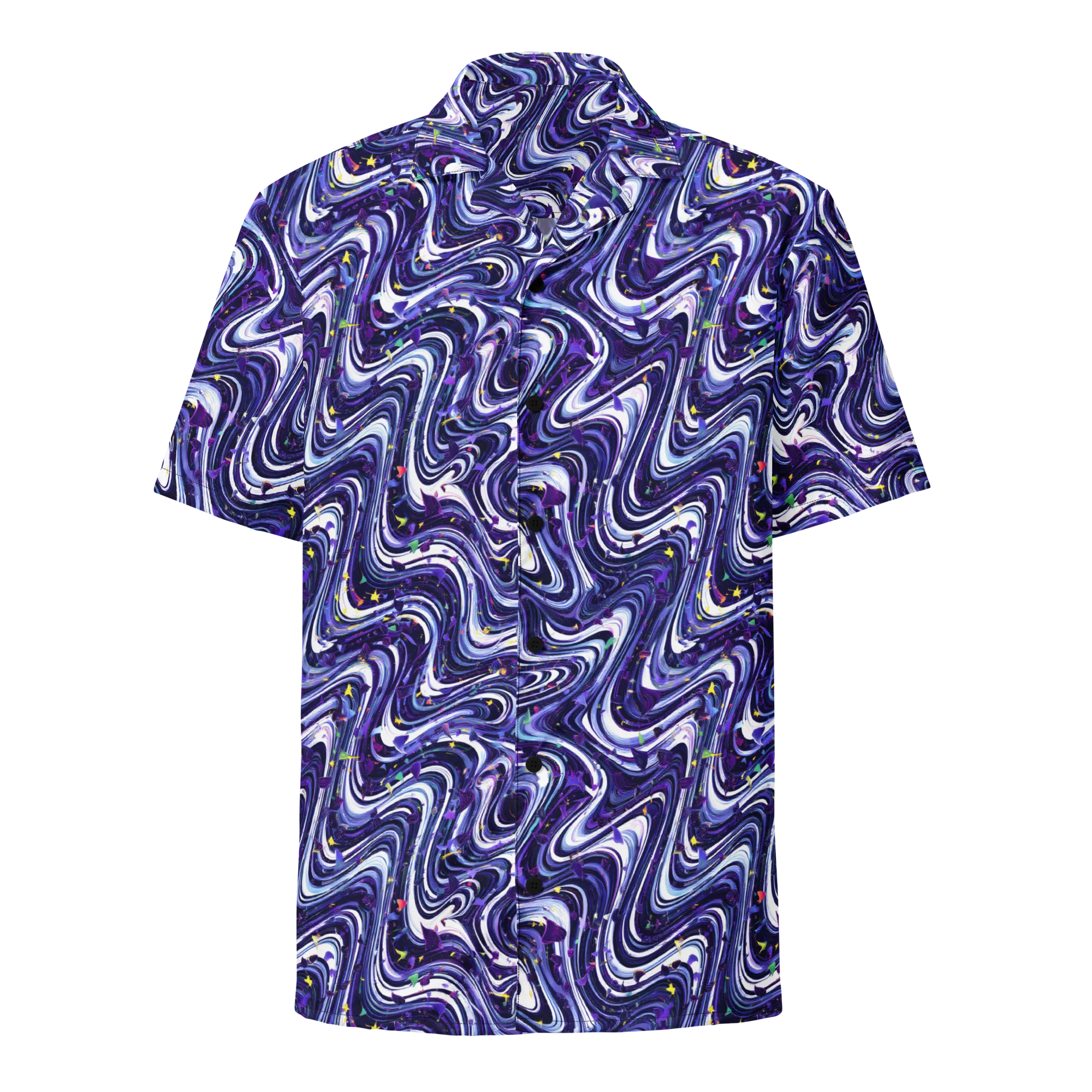 Astral Marbling on Button Shirt — Front