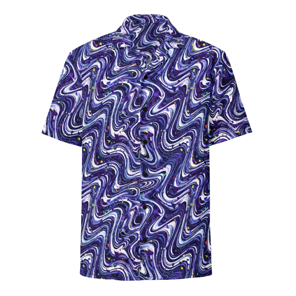 Astral Marbling on Button Shirt — Front